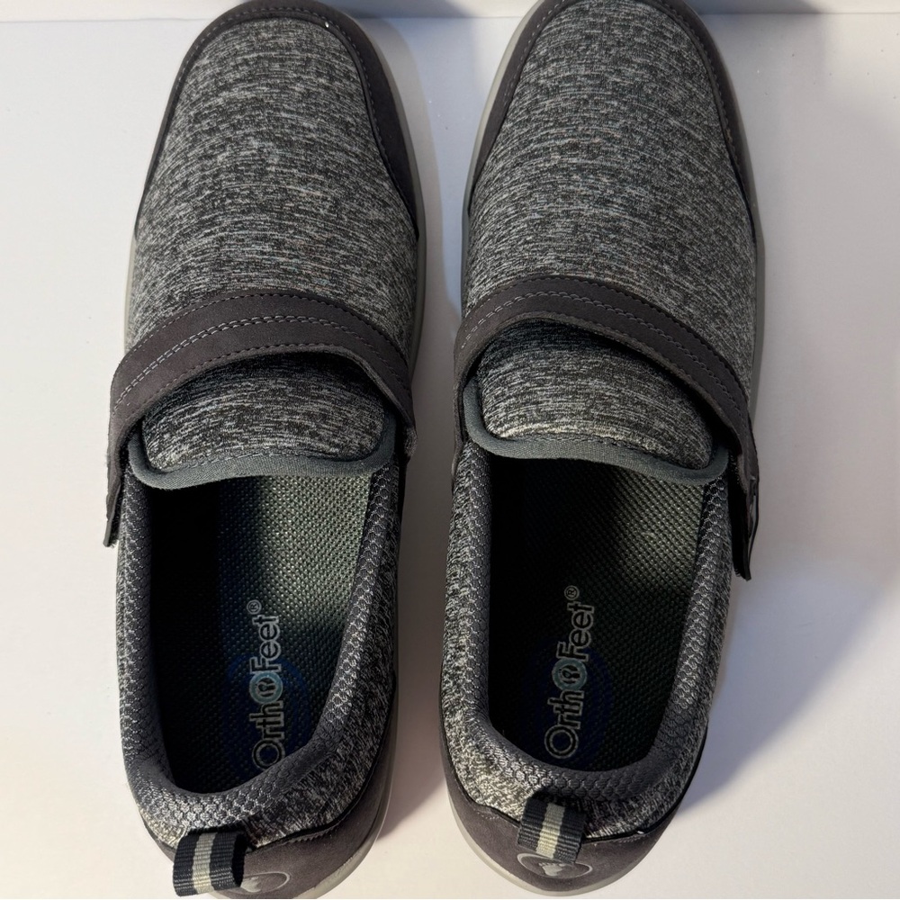 Orthofeet 822 Quincy Gray Slip-On Women’s Shoes Size 12
